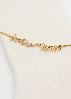 & Other Stories Lingerie | Anklet Embellished Socks Ivory