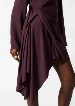 & Other Stories Dresses | Asymmetric Mini Dress Purple