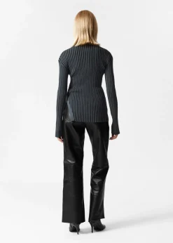 & Other Stories Tops | Sweaters & Knits | Asymmetric Rib-Knit Top