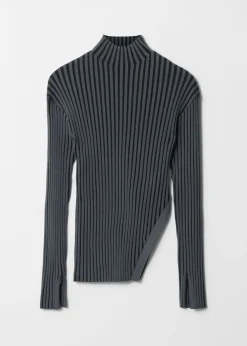 & Other Stories Tops | Sweaters & Knits | Asymmetric Rib-Knit Top