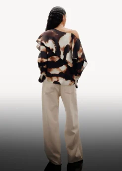 & Other Stories Sets & Suits | Blouses & Shirts | Asymmetric Satin Blouse Brown