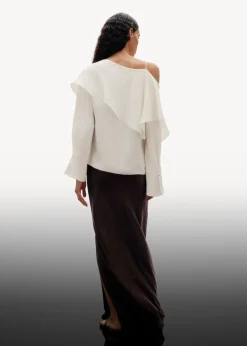 & Other Stories Blouses & Shirts | Asymmetric Silk Top White
