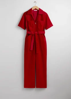 & Other Stories Jumpsuits | Pants | Belted Corduroy Jumpsuit