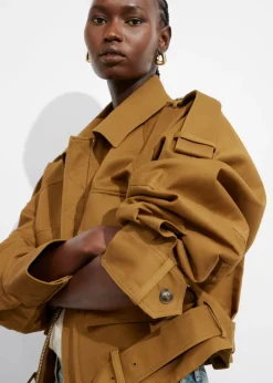 & Other Stories Outerwear | Belted Patch-Pocket Jacket