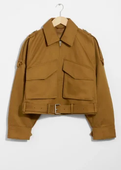 & Other Stories Outerwear | Belted Patch-Pocket Jacket