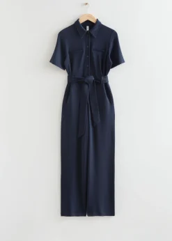 & Other Stories Jumpsuits | Pants | Belted Short Sleeve Jumpsuit