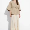 & Other Stories Outerwear | Belted Silk-Blend Jacket Beige