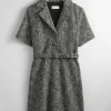 & Other Stories Dresses | Belted Tweed Mini Dress