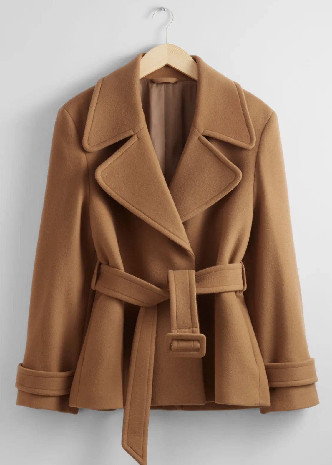 & Other Stories Outerwear | Belted Wool Jacket