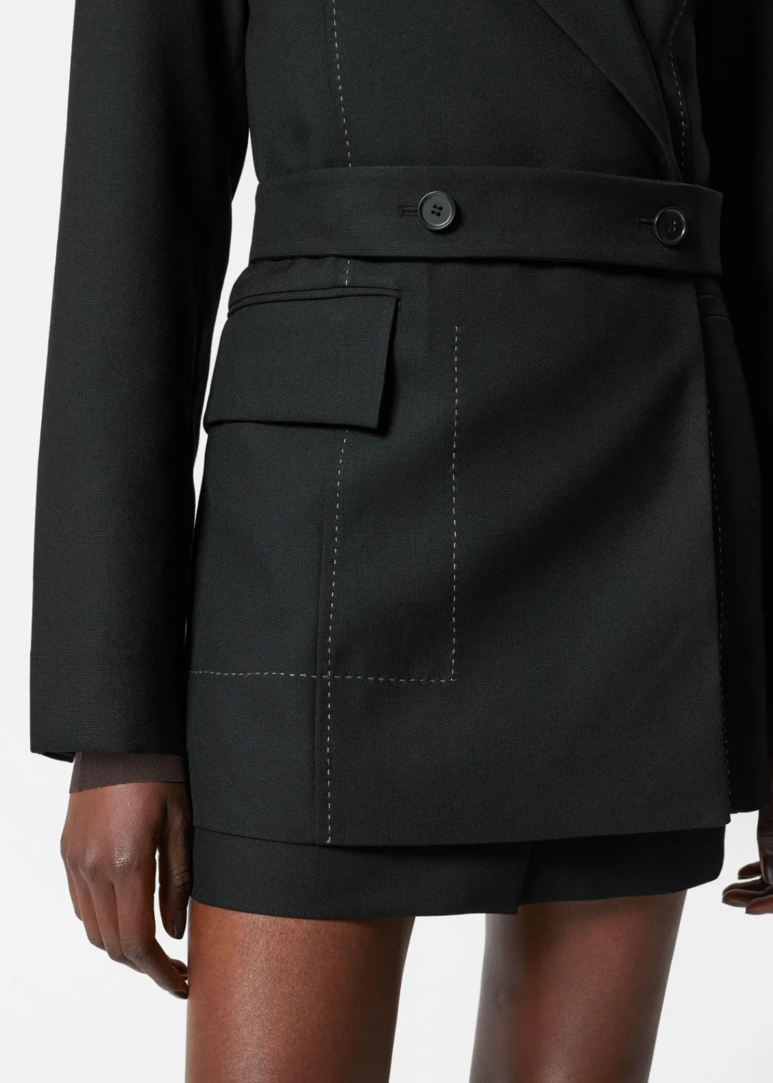 & Other Stories Sets & Suits | Blazers & Vests | Belted Wool-Blend Blazer Black