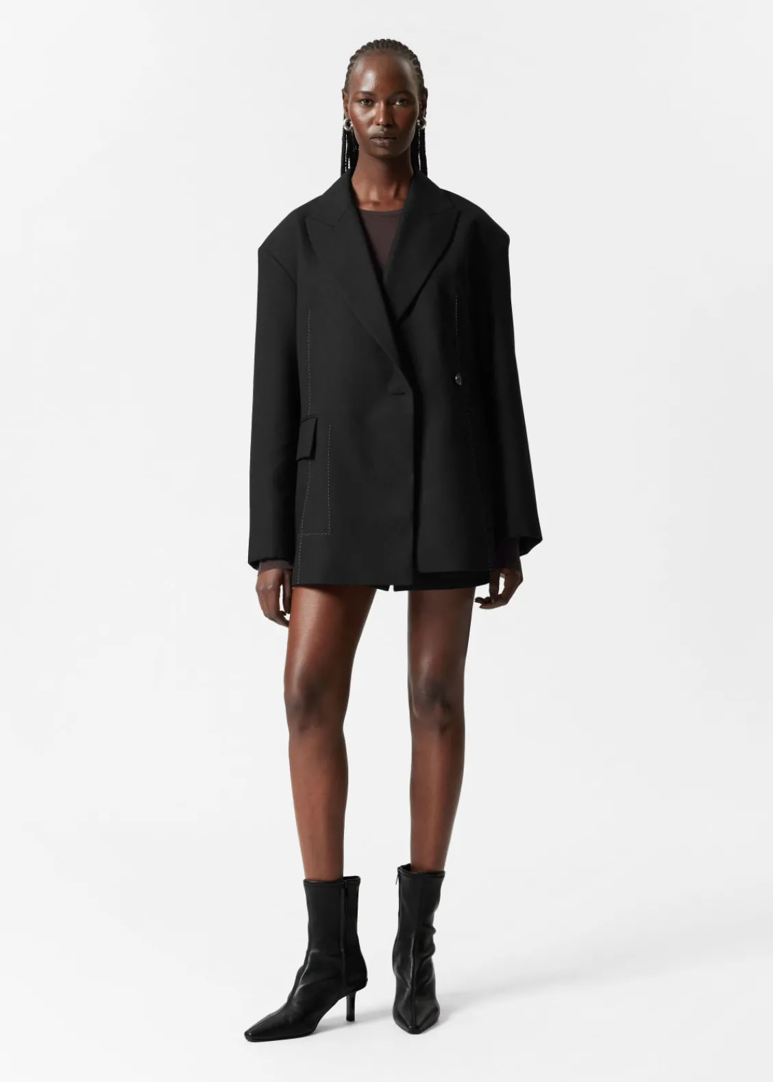 & Other Stories Sets & Suits | Blazers & Vests | Belted Wool-Blend Blazer Black