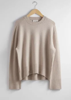 & Other Stories Sweaters & Knits | Boxy Cashmere-Blend Sweater Beige