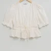& Other Stories Blouses & Shirts | Broderie Anglaise Puff Sleeve Blouse