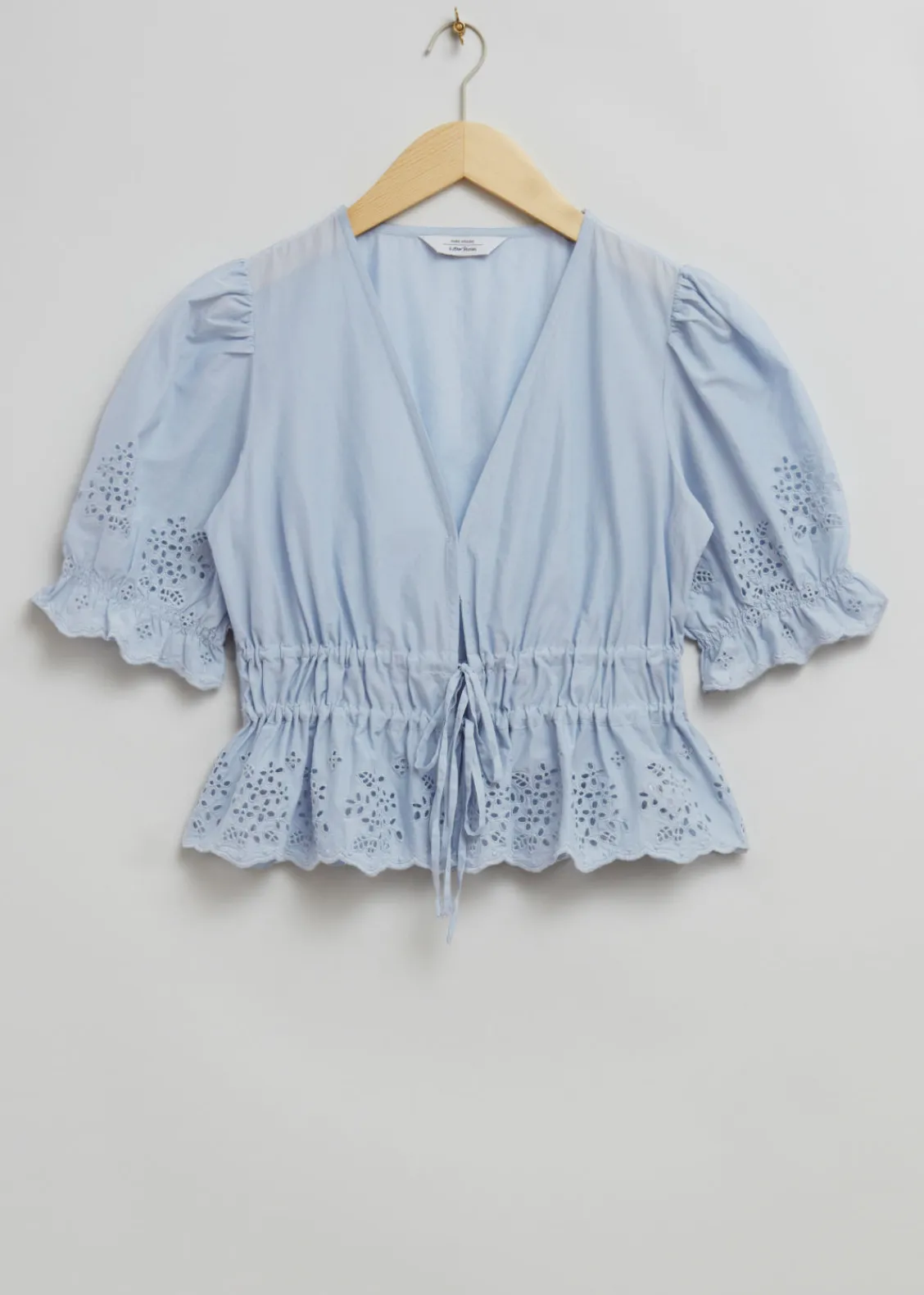 & Other Stories Blouses & Shirts | Broderie Anglaise Puff Sleeve Blouse