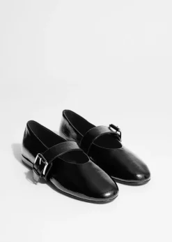 & Other Stories Loafers & Flats | Buckled Leather Ballerinas