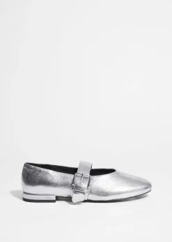 & Other Stories Loafers & Flats | Buckled Leather Ballerinas