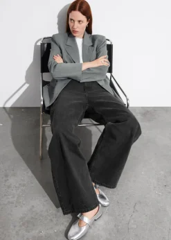 & Other Stories Loafers & Flats | Buckled Leather Ballerinas