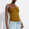 & Other Stories Tops | Buckle-Detailed Top Brown