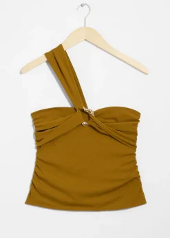 & Other Stories Tops | Buckle-Detailed Top Brown