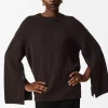 & Other Stories Sweaters & Knits | Button-Detailed Merino Sweater Dark Brown