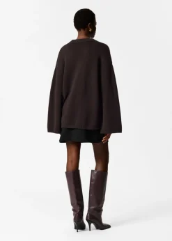 & Other Stories Sweaters & Knits | Button-Detailed Merino Sweater Dark Brown