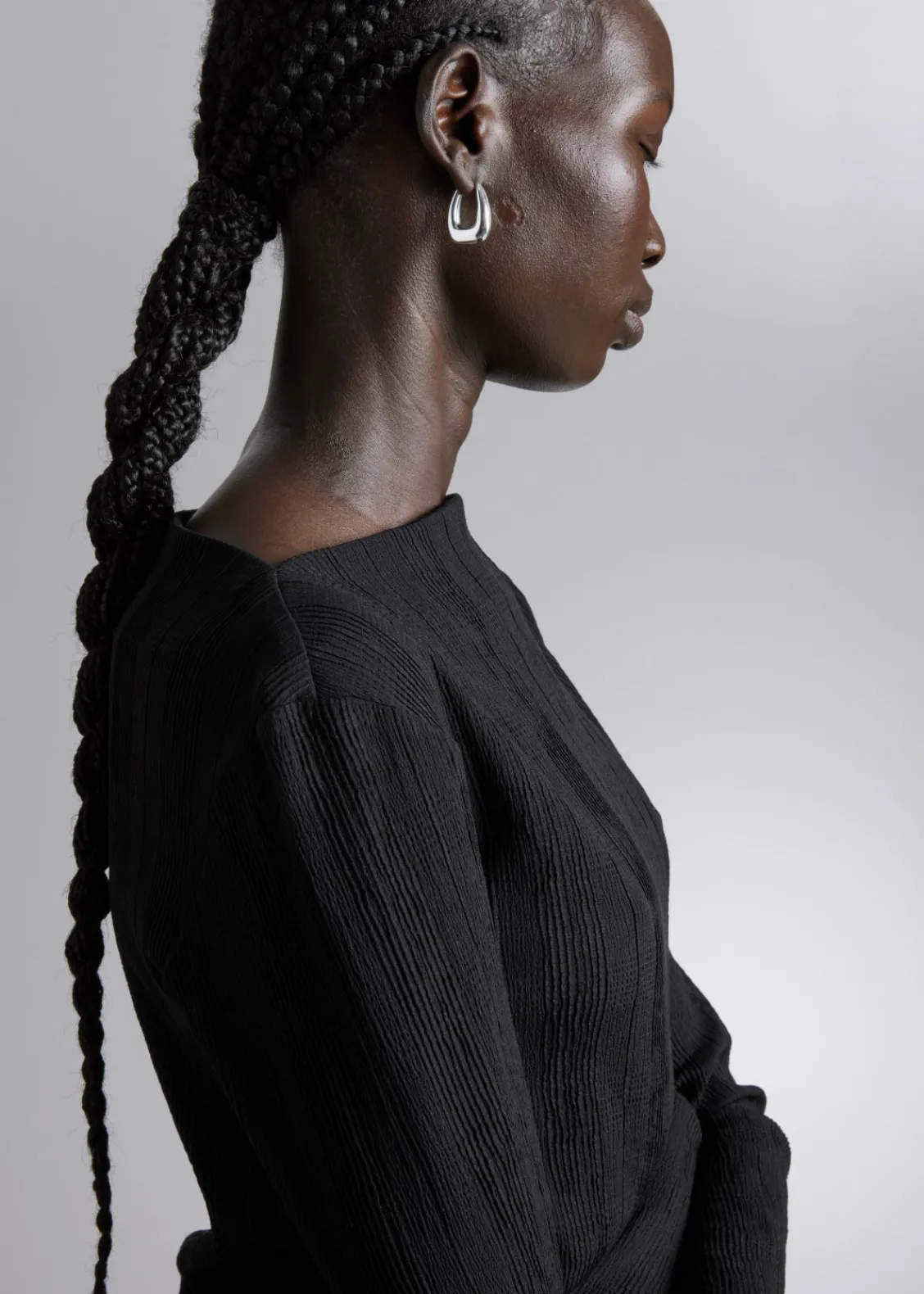 & Other Stories Earrings | Chunky Oval Hoop Earrings