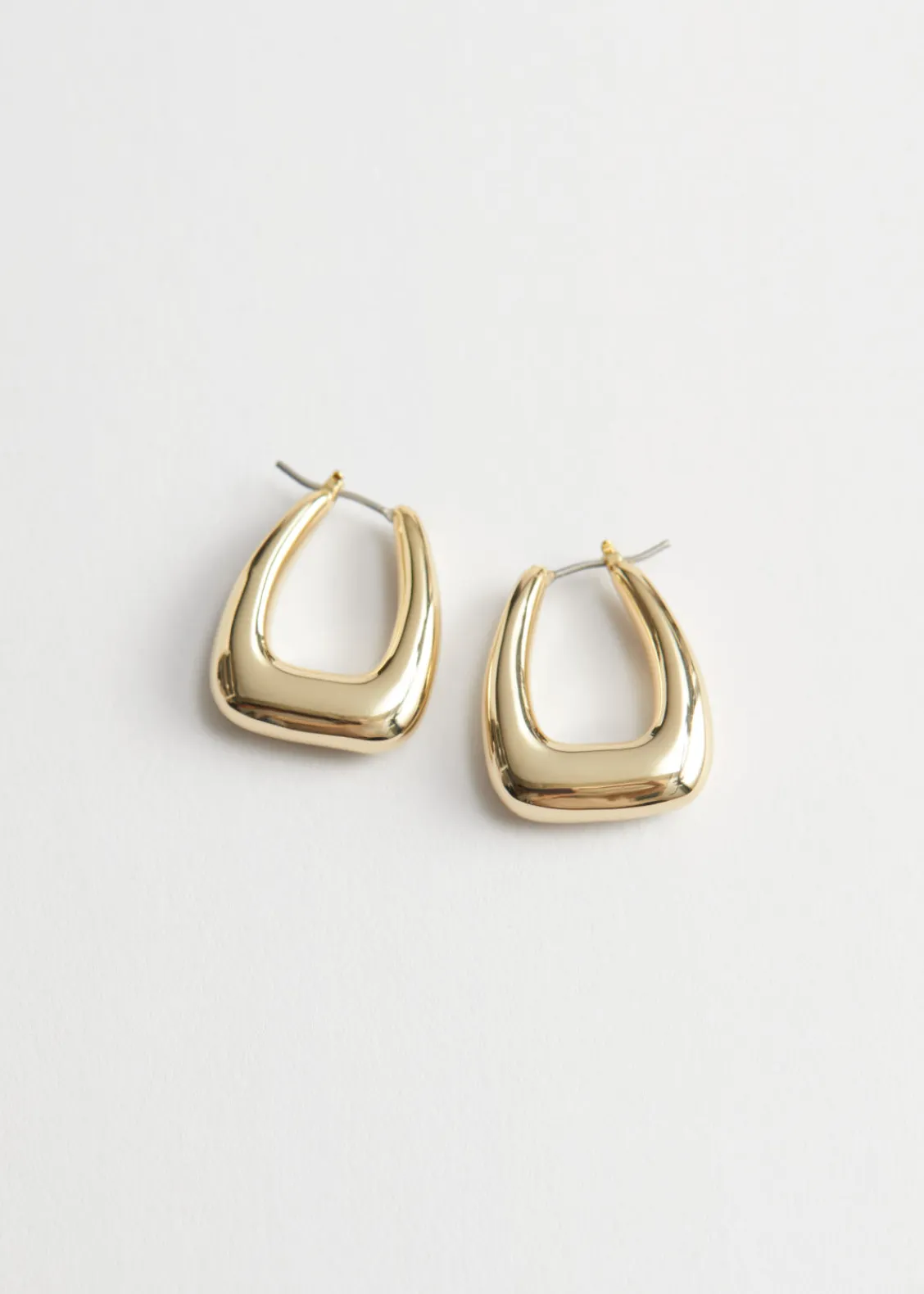& Other Stories Earrings | Chunky Oval Hoop Earrings