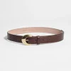 & Other Stories Belts | Classic Croco-Leather Belt Brown