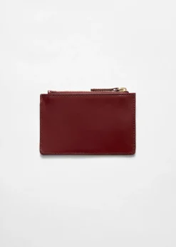 & Other Stories Wallets | Classic Leather Cardholder Burgundy