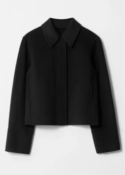 & Other Stories Outerwear | Collared Wool-Blend Jacket