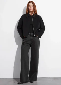 & Other Stories Outerwear | Collared Wool-Blend Jacket