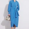 & Other Stories Dresses | Collared Wrap Midi Dress