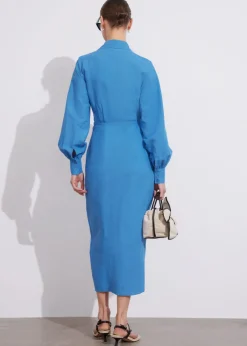 & Other Stories Dresses | Collared Wrap Midi Dress