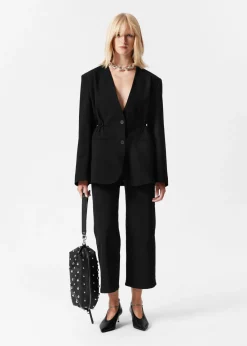 & Other Stories Blazers & Vests | Collarless Blazer Black
