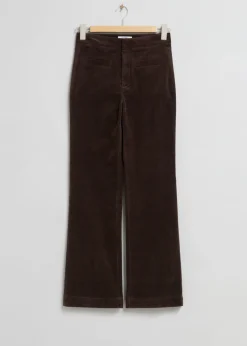 & Other Stories Pants | Corduroy Trousers Brown