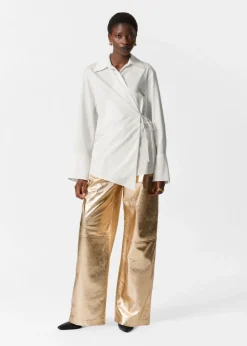 & Other Stories Blouses & Shirts | Cotton Wrap Shirt White