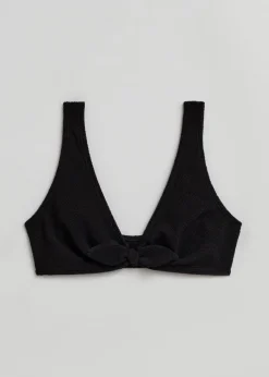 & Other Stories Swimwear | Crepe Knot Tie Bikini Top