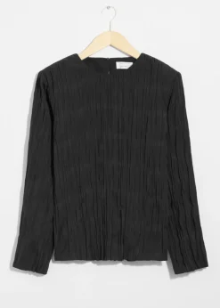& Other Stories Tops | Crinkled Top