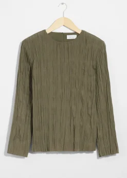 & Other Stories Tops | Crinkled Top