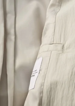 & Other Stories Outerwear | Crinkle-Effect Trench Coat Beige