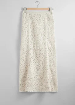 & Other Stories Sets & Suits | Skirts | Crocheted Midi Skirt White