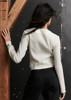 & Other Stories Tops | Cropped Asymmetric Frilled Top