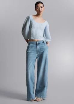 & Other Stories Blouses & Shirts | Cropped Corset Blouse