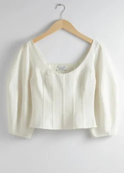 & Other Stories Blouses & Shirts | Cropped Corset Blouse