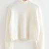 & Other Stories Sweaters & Knits | Cropped Mock Neck Knit Sweater