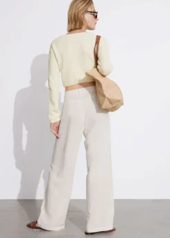 & Other Stories Sweaters & Knits | Cropped Rib-Knit Cardigan