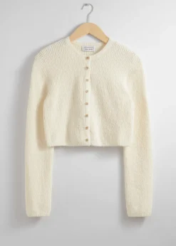 & Other Stories Sweaters & Knits | Cropped Rib-Knit Cardigan