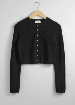& Other Stories Sweaters & Knits | Cropped Rib-Knit Cardigan