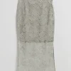 & Other Stories Skirts | Decorative Lace Pencil Skirt Light Beige