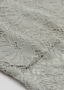 & Other Stories Skirts | Decorative Lace Pencil Skirt Light Beige